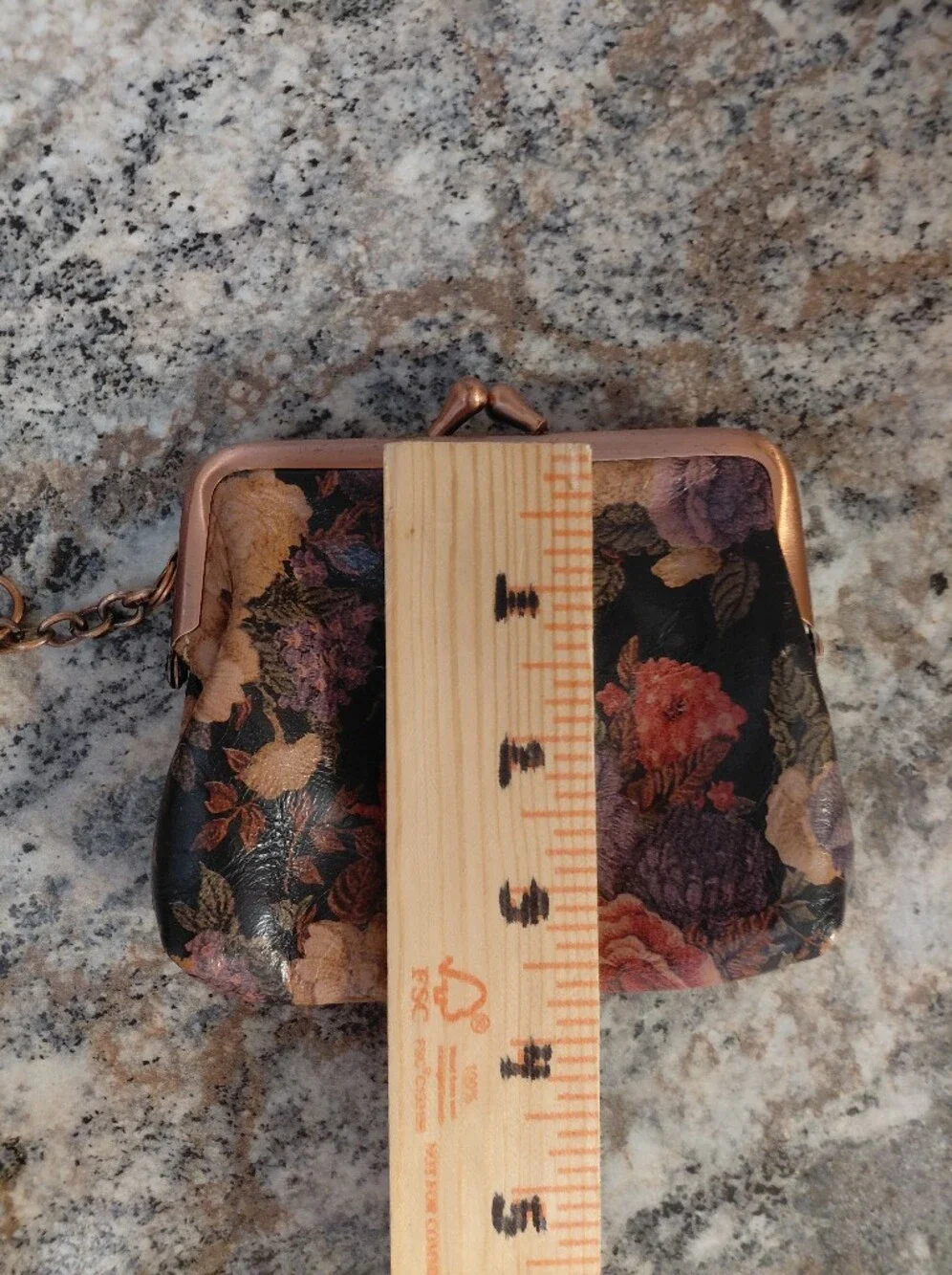 Patricia Nash Floral Coin Purse in Black with Multicolor Flowers